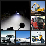 Cs - 1242A1 Car 4 Inch Square 32Leds Highlight Work Light Modified Front Bumper Lamp Spotlight - Extra Image