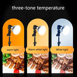 Portable Live Support Photography Light - 355w Mushroom Lamp & Stand - Close-Up Angle