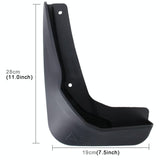 4 Pcs Car Auto Semi-Rigid Pvc Splash Flaps Fender Guard For Audi A3 Sedan 2014 - Side View