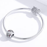 925 Sterling Silver Diy Birthstone Bracelet / Necklace Set July Style - July - 45-Degree Angle