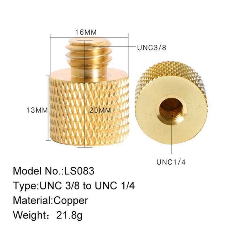 1 / 4 Female To 3 / 8 Male Conversion Screws - Set Of 2