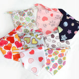 Cute Pet Triangle Towel Bib Cartoon Cats And Dogs Drool Towel Scarf - 07 - Close-Up Angle