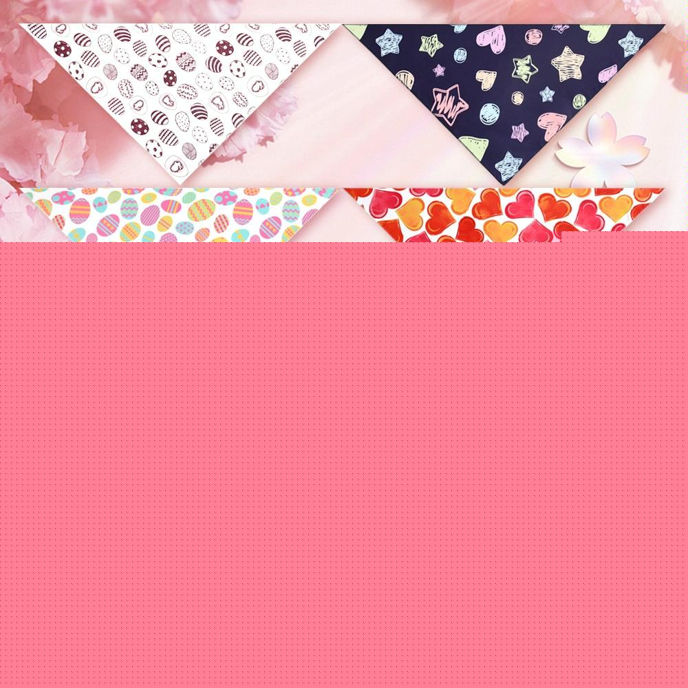 Cute Pet Triangle Towel Bib Cartoon Cats And Dogs Drool Towel Scarf - 07