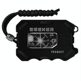 Rfid Metal Card Holder With Bottle Opener Black Brushed Edc Wallet