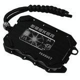 Rfid Metal Card Holder With Bottle Opener Black Brushed Edc Wallet - Top-Down View