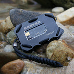 Rfid Metal Card Holder With Bottle Opener Black Brushed Edc Wallet