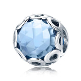 925 Sterling Silver Diy Charm Beads For Bracelets & Necklaces - Front View