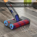 Soft Velvet Double Roller Floor Brush for Dyson Vacuum Cleaners - Rear View