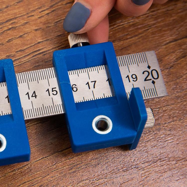 Aluminum Punch Locator for Cabinet Doors -all Aluminum Alloy Black