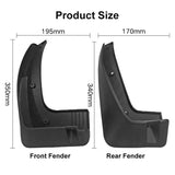 For Kia Kx5 Sportage 2016-2020 4Pcs / Set Car Auto Soft Plastic Splash Flaps Fender Guard - Side View