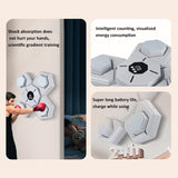 Rechargeable Bluetooth Boxing Machine With Adult & Child Gloves - Blue - With Child Gloves Blue - Close-Up Angle