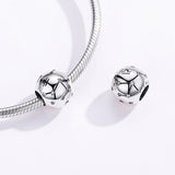 925 Sterling Silver Diy Zodiac Bracelet Beads Libra Style - Libra - 45-Degree Angle