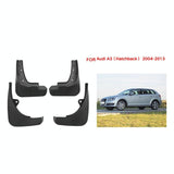 For Audi A3 2004-2013 4Pcs / Set Car Auto Soft Plastic Splash Flaps Fender Guard - Side View