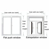 Double-layer Insulation Film for Indoor Windows - Windproof Soundproof Warm - 1.3x1.5m - Side View