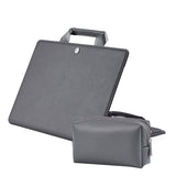 15.4 Inch Laptop Bag & Power Bag - Protective Tote for Macbook Pro - Dark Gray - Front View