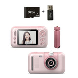 32gb Memory Card & Card Reader Included with 2.4 Hd Reversible Kids Camera - Pink