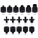 4-Piece M4 To 1 / 4 Screw Adapter Set - Top-Down View