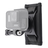 Backpack Mount for Gopro and Other Action Cameras - Hook and Loop Fastener - Front View