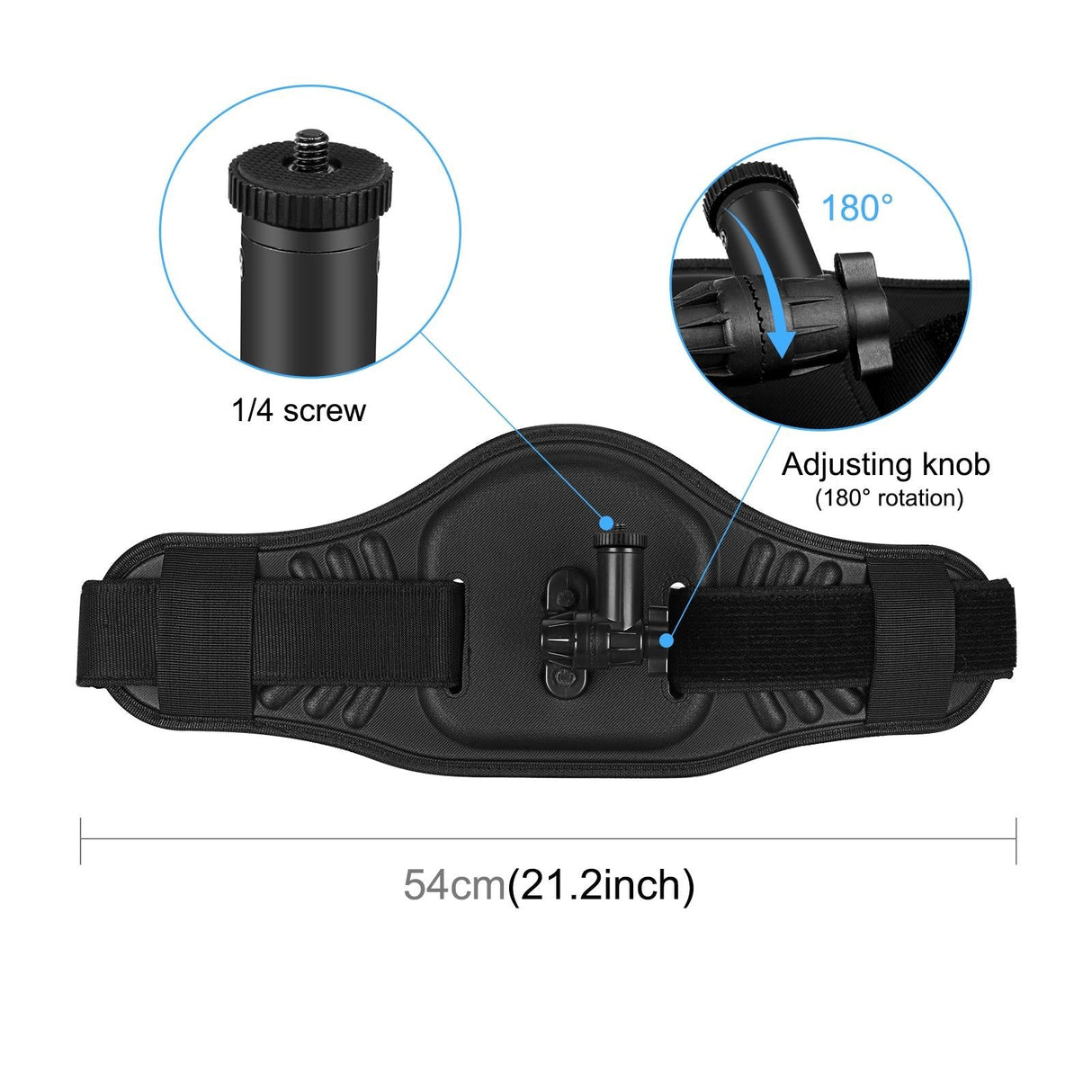 Universal Waist Belt Mount for Action Cameras