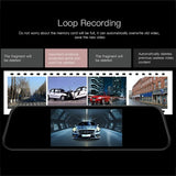 5.5 Ips Touch Screen Car Dvr - Ultra Hd 1080p - 45-Degree Angle