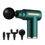 Electric Shock Muscle Massage Gun - Mini Green Pocket - Front View