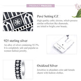 925 Sterling Silver Parisian Charm Bracelet & Necklace Set - Top-Down View