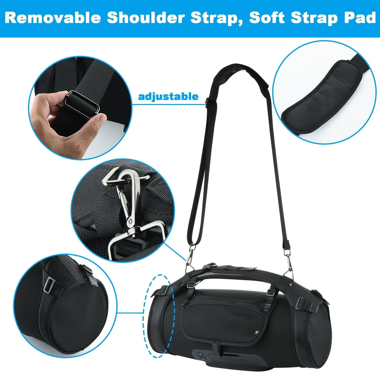 Single Shoulder Strap Case & Phone Bag Set for Jbl Boombox - Bluetooth Speaker