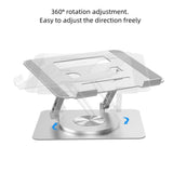 Adjustable Laptop Stand - Portable Aluminum 360 Degree Rotation - Side View