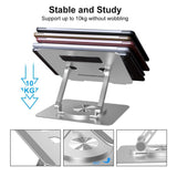 Adjustable Laptop Stand - Portable Aluminum 360 Degree Rotation - Top-Down View