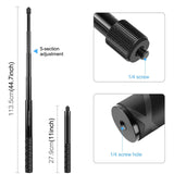 Handlebar Mount Camera Bracket with Monopod Stand for Bikes