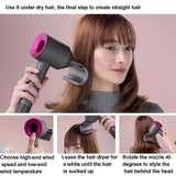 Anti-lifting Hair Dryer Nozzle for Dyson - Compatible with Hd Models - Rear View