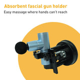 Aluminum Bracket For Fascia Massage Gun With Suction Cup Mount - Top-Down View