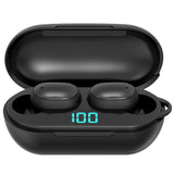 Wireless Bluetooth Earphones with Digital Display & Charging Box - H6 Tws - Front View