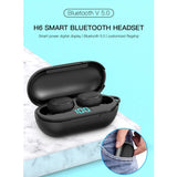 Wireless Bluetooth Earphones with Digital Display & Charging Box - H6 Tws - Low Angle
