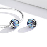 925 Sterling Silver Vintage Butterfly Beads For Diy Bracelets & Necklaces - Rear View