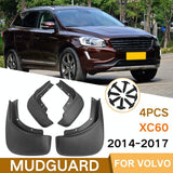For Volvo Xc60 2014-2017 4Pcs / Set Car Auto Soft Plastic Splash Flaps Fender Guard - Front View