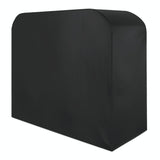 Waterproof 210d Oxford Cloth Bbq Grill Cover - Anti-uv Dust-proof Foldable - Fits Gas Charcoal Electric - 170x61x117cm - Black - Side View