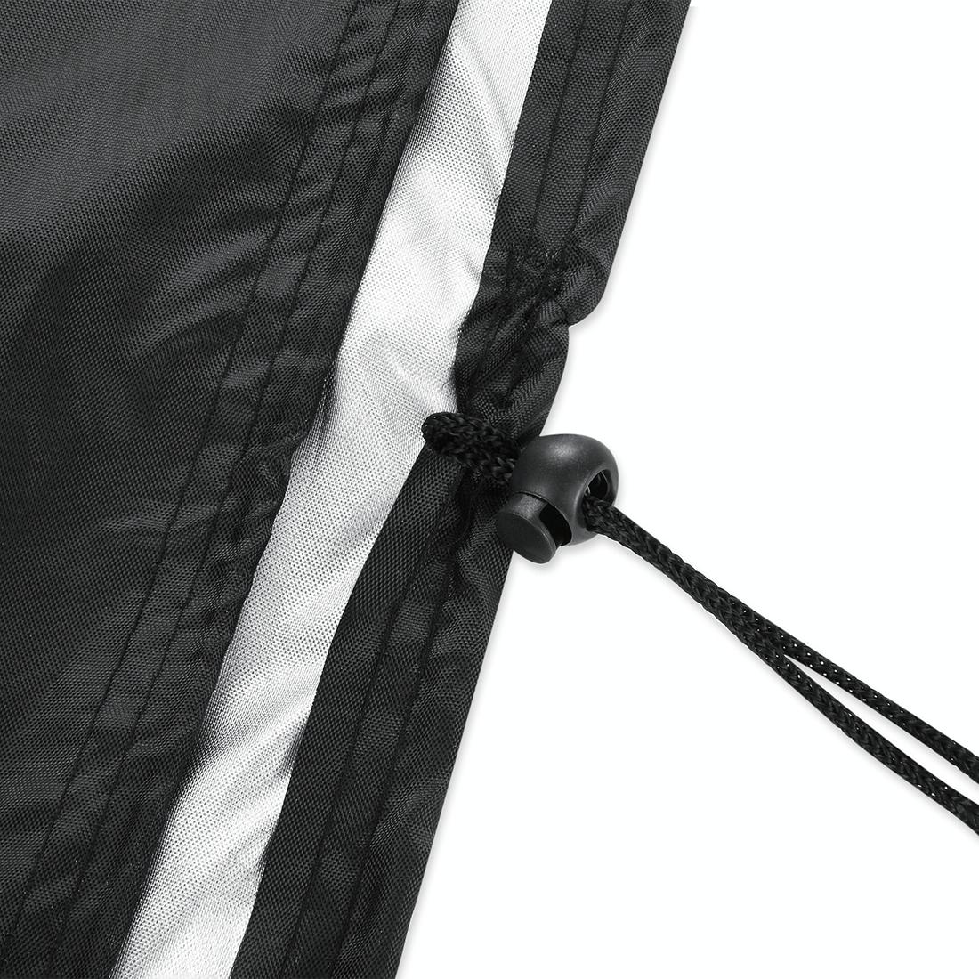 Waterproof 210d Oxford Cloth Bbq Grill Cover - Anti-uv Dust-proof Foldable - Fits Gas Charcoal Electric - 170x61x117cm - Black