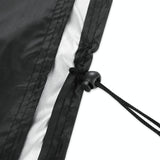 Waterproof 210d Oxford Cloth Bbq Grill Cover - Anti-uv Dust-proof Foldable - Fits Gas Charcoal Electric - 170x61x117cm - Black - Top-Down View