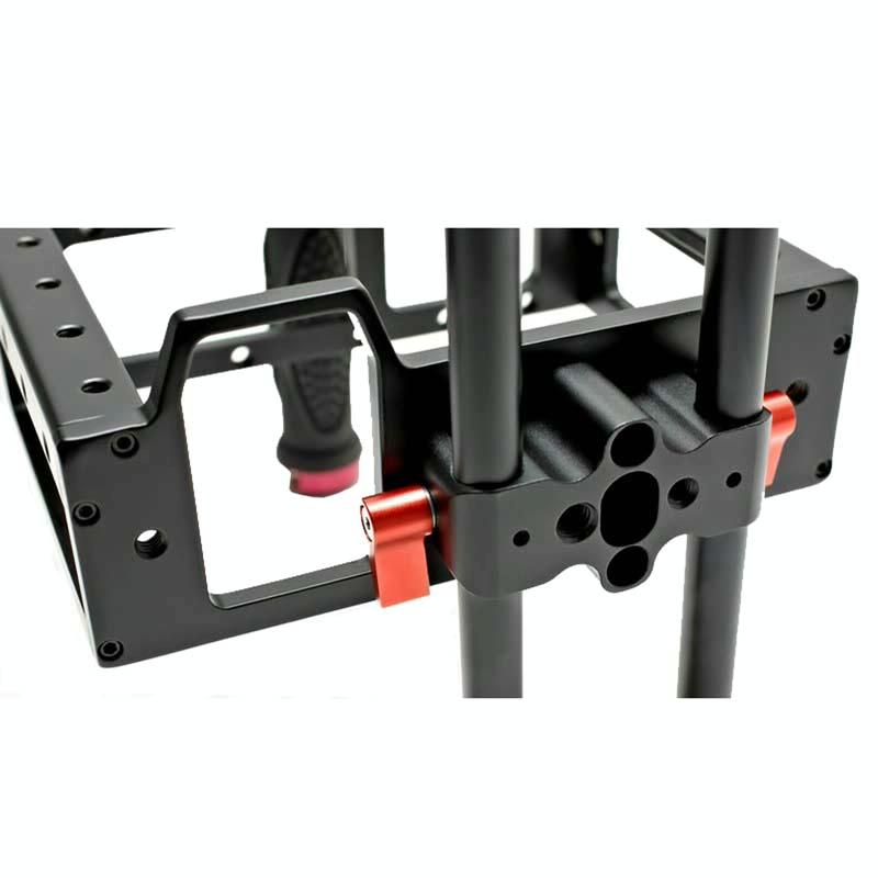 Camera Cage Handle Kit For Slr Camera - Black & Red