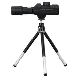 Wireless Motion Detection Monocular With Metal Tripod - 70X Magnification - Side View