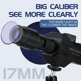 Wireless Motion Detection Monocular With Metal Tripod - 70X Magnification - Top-Down View