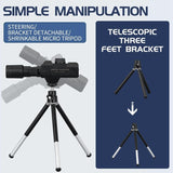 Wireless Motion Detection Monocular With Metal Tripod - 70X Magnification - Rear View