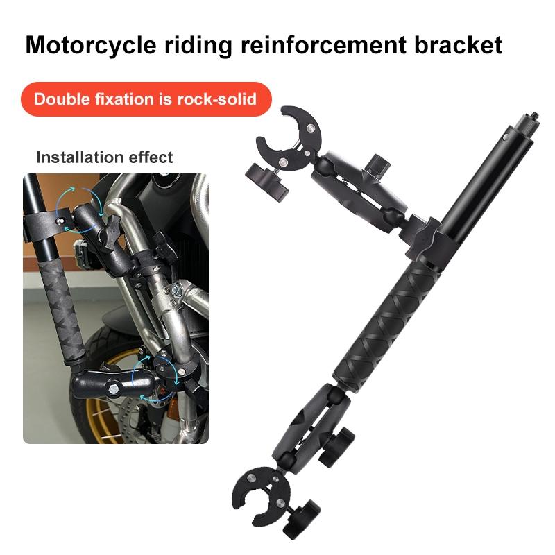 Selfie Stick with Handlebar Mount and Fixed Clamps
