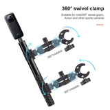 Selfie Stick with Handlebar Mount and Fixed Clamps