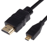 Full Hd 1080p Micro Hdmi Cable for Xiaomi Xiaoyi - 1.5m - Top-Down View
