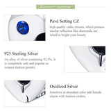 925 Sterling Silver Heart Buckle Beads For Diy Bracelets & Necklaces - 45-Degree Angle