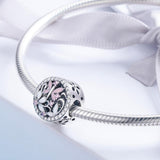 925 Sterling Silver Dragonfly Bead Pendant For Diy Bracelets & Necklaces - Top-Down View