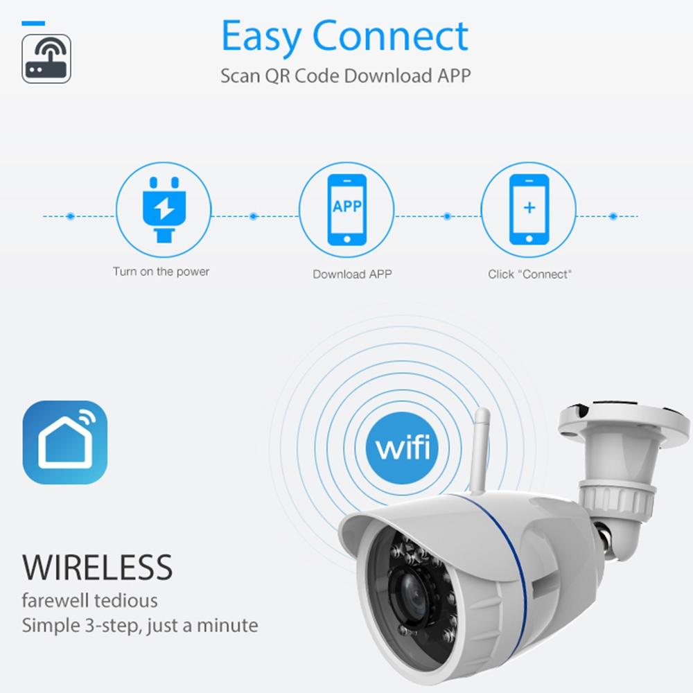 Outdoor Wifi Ip Camera With Night Vision & Remote Control - Waterproof