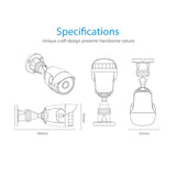 Outdoor Wifi Ip Camera With Night Vision & Remote Control - Waterproof - Extra Image